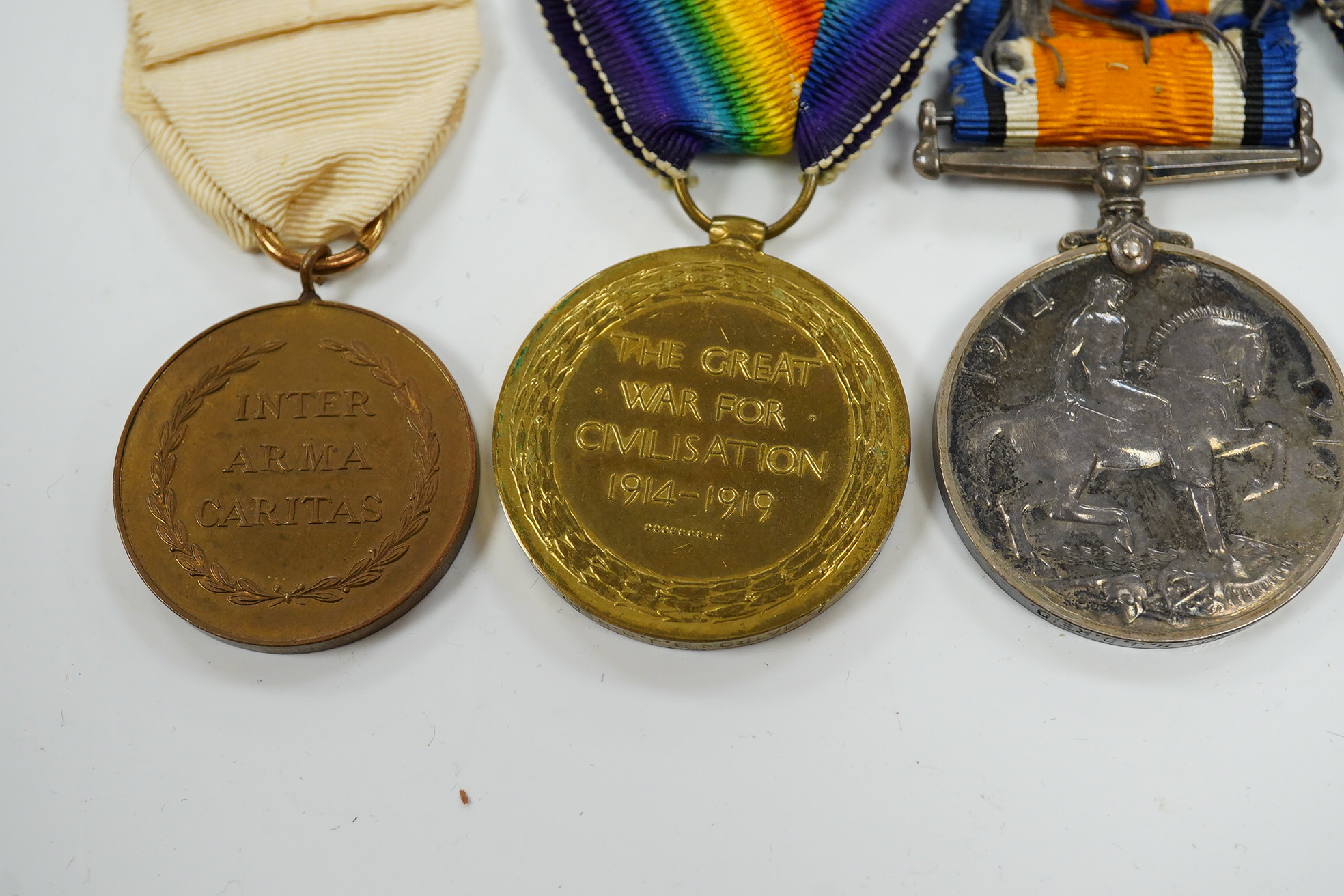 A Great War trio with oakleaf to Assistant Matron B.J.D.Reid, Queen Alexandra's Imperial Military Nursing Service with Royal Red Cross medal and Military Nursing Service Reserve Badge (5)